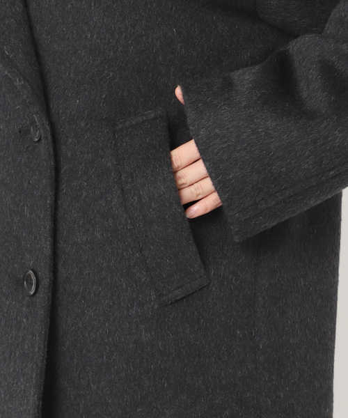 JOURNAL STANDARD（ジャーナルスタンダード）の「ウールアンゴラビックテーラーコート（その他アウター・レディース・ブラック系その他/ベージュ・36/38）」の13枚目の写真