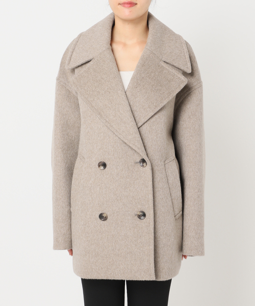 JOURNAL STANDARD（ジャーナルスタンダード）の「ウールアンゴラビックテーラーコート（その他アウター・レディース・ブラック系その他/ベージュ・36/38）」の16枚目の写真