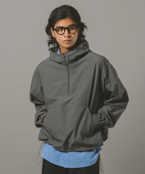 RAGEBLUE（レイジブルー）の「チェック柄アノラックパーカー（パーカー・メンズ・ベージュ系その他/グレー系その他・FREE）」の2枚目の写真