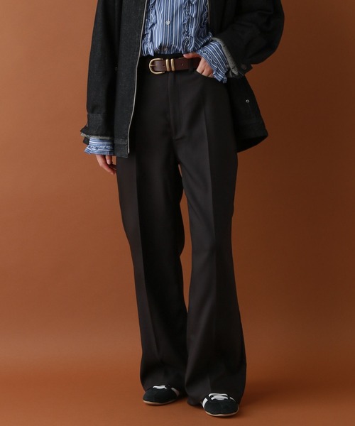 RED KAP（レッドキャップ）の「【RED KAP】別注/スリムセミフレアートパンツ（スラックス・レディース・ブラウン/ブラック・MEDIUM/LARGE）」の14枚目の写真