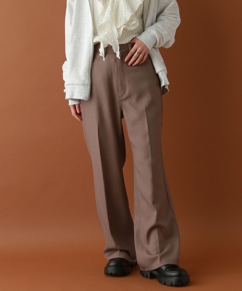 RED KAP（レッドキャップ）の「【RED KAP】別注/スリムセミフレアートパンツ（スラックス・レディース・ブラウン/ブラック・MEDIUM/LARGE）」の22枚目の写真