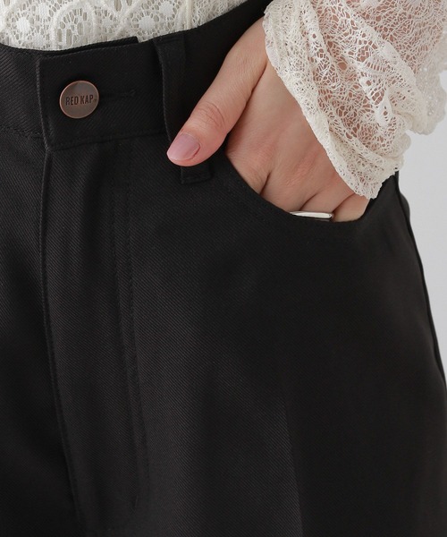 RED KAP（レッドキャップ）の「【RED KAP】別注/スリムセミフレアートパンツ（スラックス・レディース・ブラウン/ブラック・MEDIUM/LARGE）」の3枚目の写真