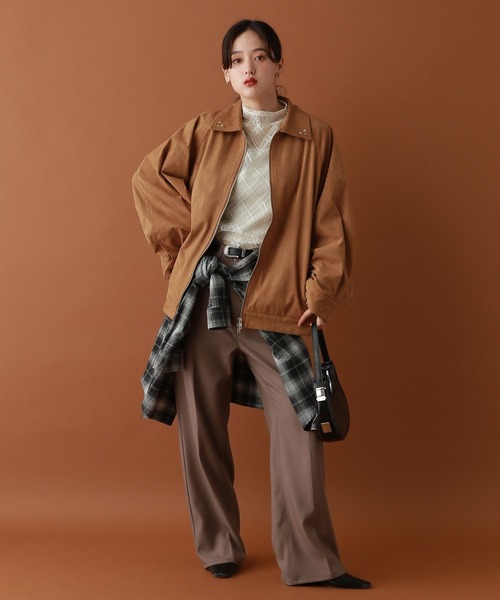 RED KAP（レッドキャップ）の「【RED KAP】別注/スリムセミフレアートパンツ（スラックス・レディース・ブラウン/ブラック・MEDIUM/LARGE）」の18枚目の写真