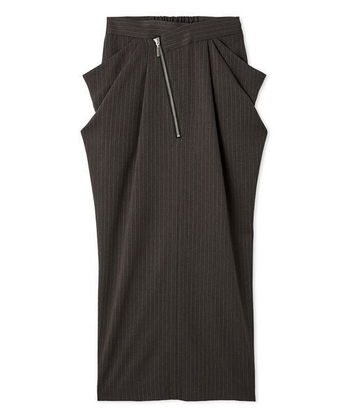 SNIDEL（スナイデル）の「アシメジップドレープスカート（スカート・レディース・ブラック/ブラウン/グレー・1/0）」の18枚目の写真