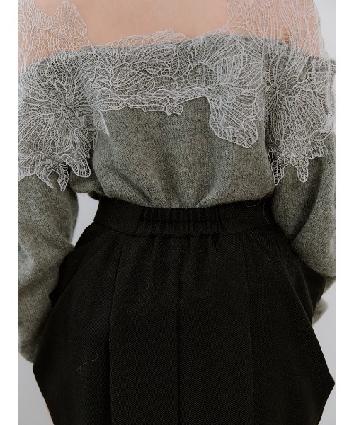 SNIDEL（スナイデル）の「アシメジップドレープスカート（スカート・レディース・ブラック/ブラウン/グレー・1/0）」の11枚目の写真