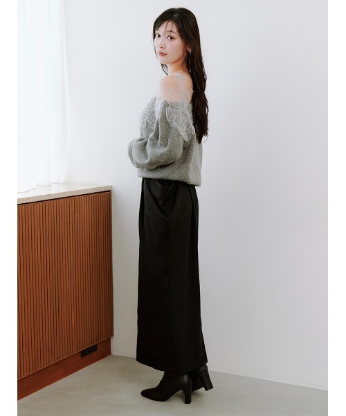 スナイデル　　スカート アシメジップドレープスカート（スカート）｜SNIDEL（スナイデル