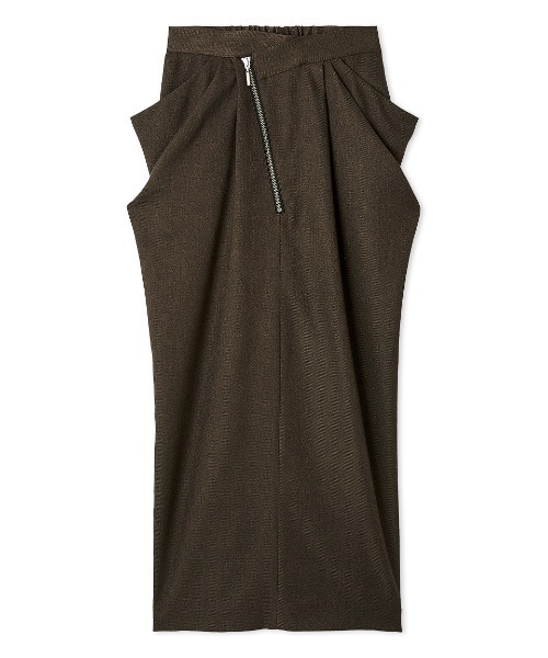 SNIDEL（スナイデル）の「アシメジップドレープスカート（スカート・レディース・ブラック/ブラウン/グレー・1/0）」の21枚目の写真