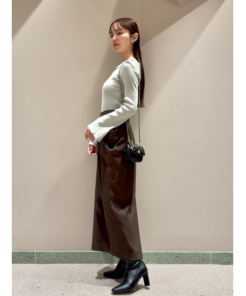 アシメジップドレープスカート（スカート）｜SNIDEL（スナイデル