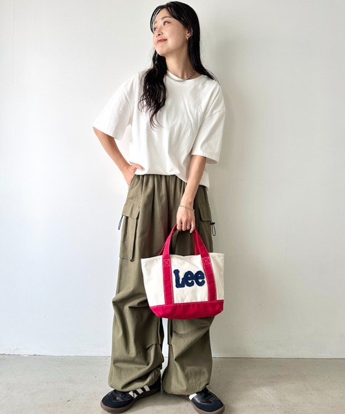 Lee(リー)の「Lee/リー ロゴパッチワーク ミニトートバッグ/デニム/チェック/キャンバス(トートバッグ・レディース・ネイビー/レッド/ブラック・FREE)」の17枚目の写真