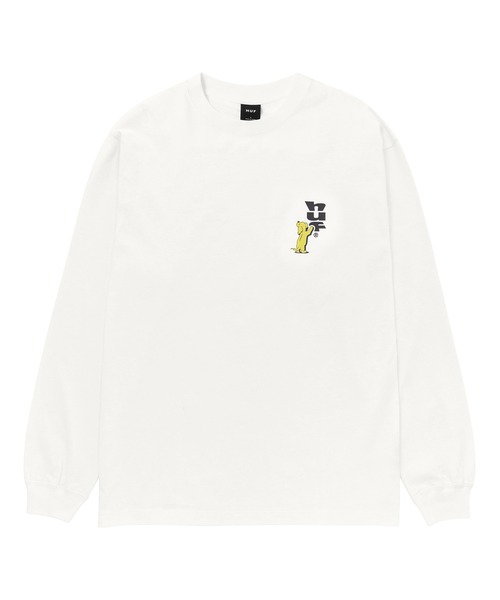 HUF ロゴ入り 長袖Tシャツ Lサイズ ホワイト/グリーン 楽天市場】ハフ HUF ロンティー SET TT L/SL TEE ロゴ ロンT