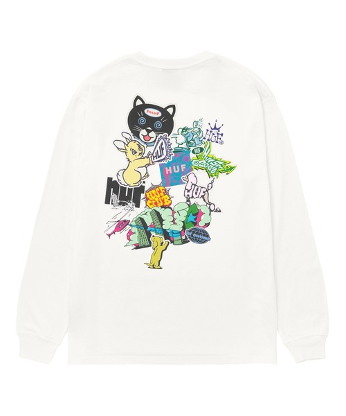 STICKER LS TEE（Tシャツ/カットソー）｜HUF（ハフ）の