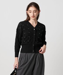 UNITED ARROWS カノコノッチ　カーディガン ソフトスラブ ニット ポロカーディガン ―ウォッシャブル―