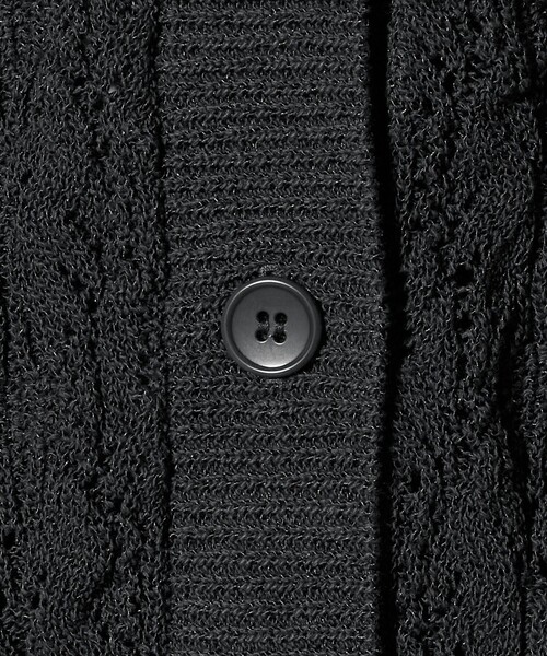 UNITED ARROWS（ユナイテッドアローズ）の「フェイクパール レース カーディガン ウォッシャブル（カーディガン/ボレロ・レディース・ブラック/ダークグレー・FREE）」の16枚目の写真