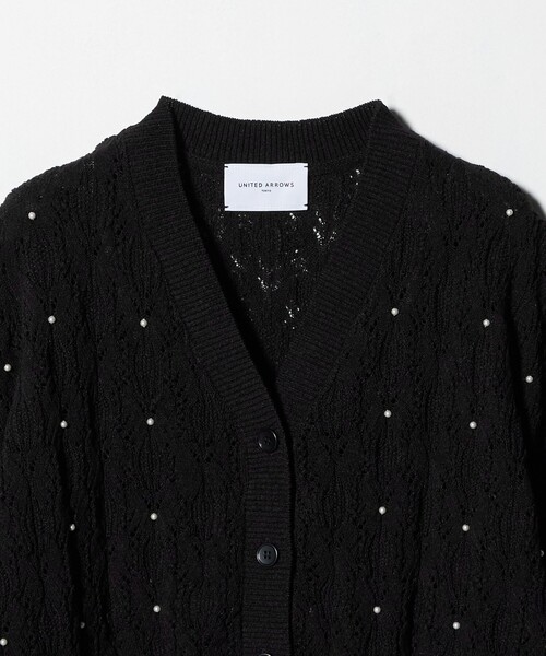 【美品】UNITED ARROWS & SONS カーディガン　BLACK UNITED ARROWS & SONS by DAISUKE OBANA カーディガン 「UNITED