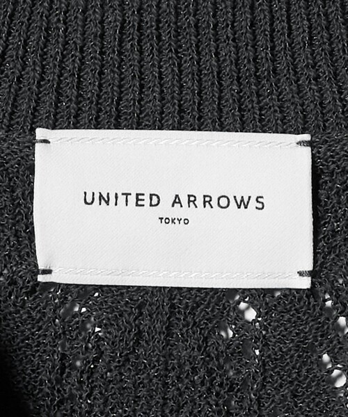 UNITED ARROWS（ユナイテッドアローズ）の「フェイクパール レース カーディガン ウォッシャブル（カーディガン/ボレロ・レディース・ブラック/ダークグレー・FREE）」の21枚目の写真