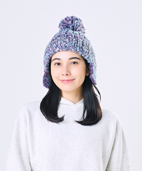 CA4LA（カシラ）の「STRAWBERRY TREE 7（ニットキャップ/ビーニー・レディース・グリーン/ホワイト/パープル/ブラック・ONESIZE）」の4枚目の写真
