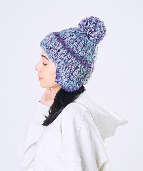 CA4LA（カシラ）の「STRAWBERRY TREE 7（ニットキャップ/ビーニー・レディース・グリーン/ホワイト/パープル/ブラック・ONESIZE）」の10枚目の写真