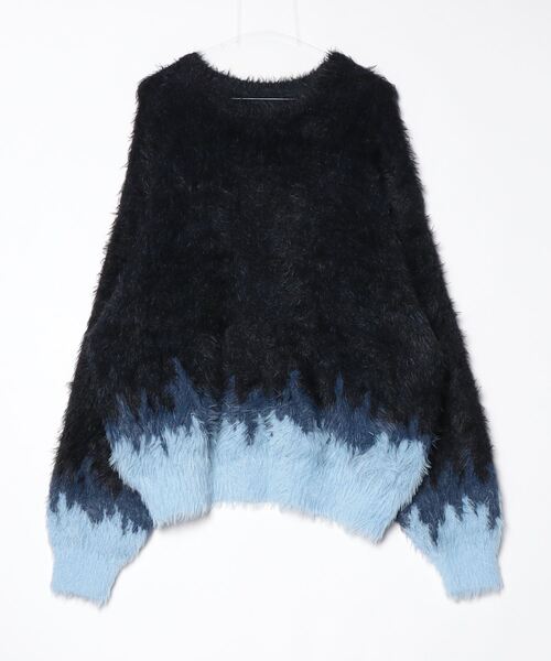 ADAM PATEK(アダムパテック)の「【ADAMPATEK/アダムパテック】distorted chevron pattern crewneck ジャガードニット(ニット/セーター・メンズ・その他2/その他1・2/1)」の4枚目の写真