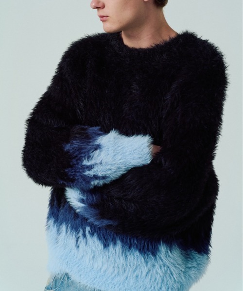 ADAM PATEK(アダムパテック)の「【ADAMPATEK/アダムパテック】distorted chevron pattern crewneck ジャガードニット(ニット/セーター・メンズ・その他2/その他1・2/1)」の22枚目の写真