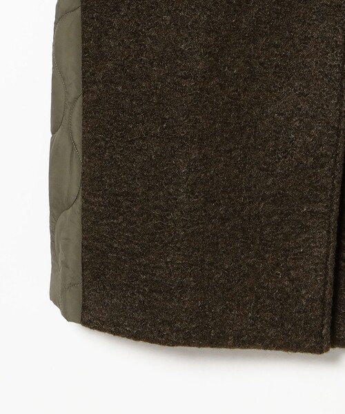 Ray BEAMS(レイビームス)の「RBS / キルティング キリカエ コート(その他アウター・レディース・ブラウン/ブラック・ONE SIZE)」の7枚目の写真