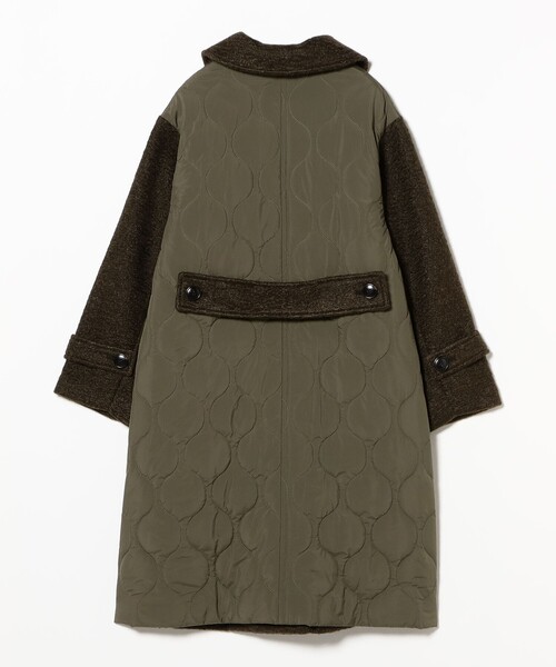 Ray BEAMS(レイビームス)の「RBS / キルティング キリカエ コート(その他アウター・レディース・ブラウン/ブラック・ONE SIZE)」の5枚目の写真