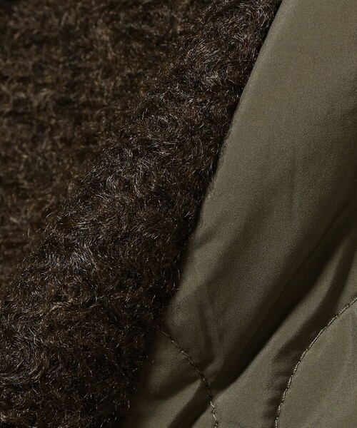 Ray BEAMS(レイビームス)の「RBS / キルティング キリカエ コート(その他アウター・レディース・ブラウン/ブラック・ONE SIZE)」の4枚目の写真