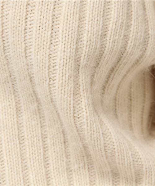 BLONDY ReLISH（ブロンディリリッシュ）の「アンゴラリブニットプルオーバー（ニット/セーター・レディース・ピンク/ネイビー/アイボリー/グレー・FREE）」の5枚目の写真
