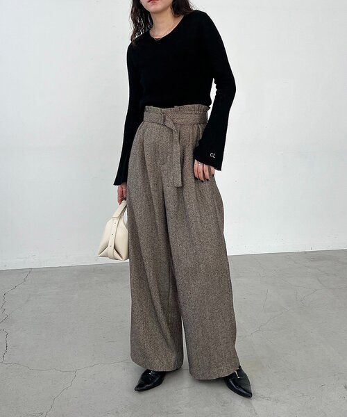 CAPRICIEUX LE'MAGE(カプリシューレマージュ)の「〈C.L〉カシミアウールフレアスリーブニット(ニット/セーター・レディース・グレー/ブラック/ホワイト系その他/ピンク・FREE)」の20枚目の写真