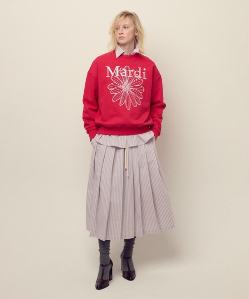 Mardi Mercredi（マルディメクルディ）の「SWEATSHIRT FLOWERMARDI