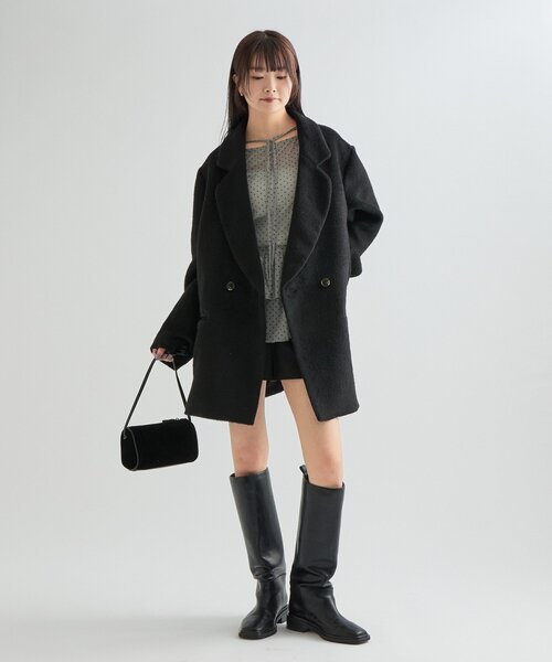 セール】【2サイズ展開】シャギーダブルジャケット（その他アウター