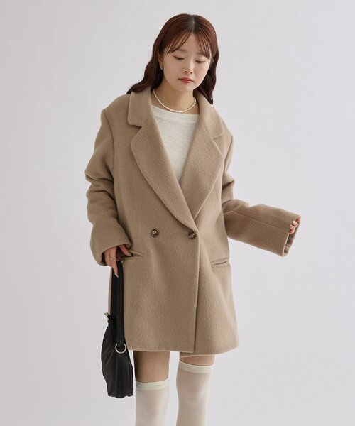 2サイズ展開】シャギーダブルジャケット（その他アウター）｜mystic