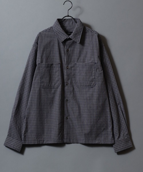 SITRY(シトリー)の「2026SS新柄追加 Short Length Check Shirt/ショート丈 チェックシャツ(シャツ/ブラウス・メンズ・ブラック/ブラウン/ベージュ/ネイビー/ブラック系その他/ブラウン系その他・L/M)」の2枚目の写真