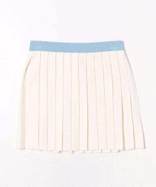 MICHAEL KORS(マイケルコース)の「ストレッチ ニット プリーツ ミニ スカート(スカート・レディース・アイボリー系・M/S/XS/L/XL)」の1枚目の写真
