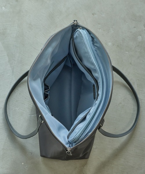 12Twelve Agenda（トゥエルブ　アジェンダ）の「A4ナイロントートバッグ［14インチPC］（トートバッグ・レディース・ベージュ/チャコールグレー/ブラック・FREE）」の17枚目の写真