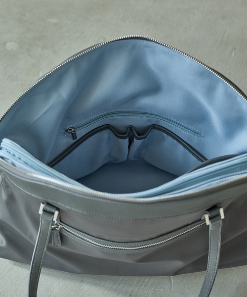 12Twelve Agenda（トゥエルブ　アジェンダ）の「A4ナイロントートバッグ［14インチPC］（トートバッグ・レディース・ベージュ/チャコールグレー/ブラック・FREE）」の8枚目の写真