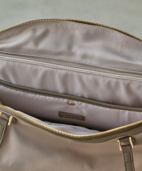 12Twelve Agenda（トゥエルブ　アジェンダ）の「A4ナイロントートバッグ［14インチPC］（トートバッグ・レディース・ベージュ/チャコールグレー/ブラック・FREE）」の11枚目の写真