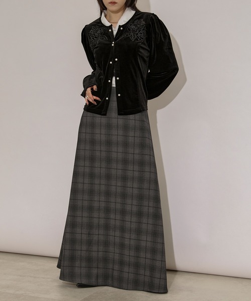 セール】tartan check skirt Aラインチェックスカート（スカート