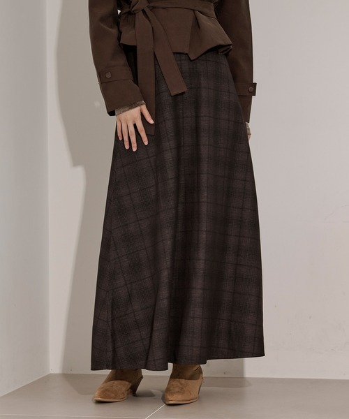 セール】tartan check skirt Aラインチェックスカート（スカート
