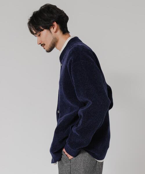 URBAN RESEARCH(アーバンリサーチ)の「モールニットカーディガン(カーディガン/ボレロ・メンズ・ネイビー/ブラック/チャコールグレー/カーキ・MEDIUM/LARGE)」の8枚目の写真