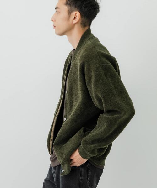 URBAN RESEARCH（アーバンリサーチ）の「モールニットカーディガン（カーディガン/ボレロ・メンズ・ネイビー/ブラック/チャコールグレー/カーキ・MEDIUM/LARGE）」の8枚目の写真
