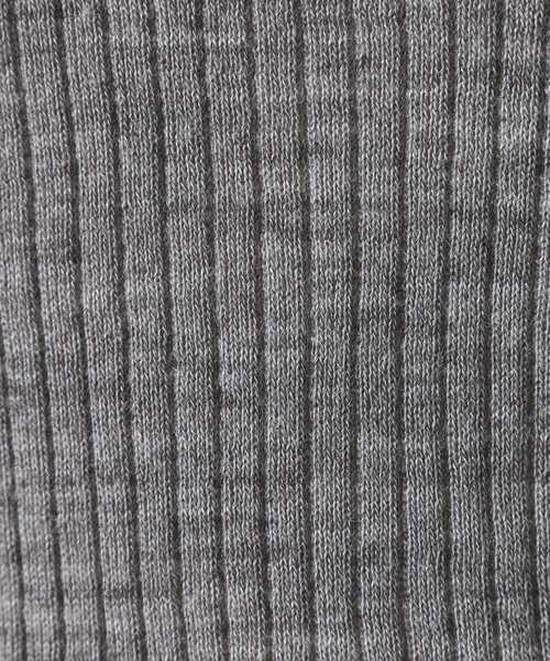 OPAQUE.CLIP（オペークドットクリップ）の「シアーリブニット【洗濯機OK】（ニット/セーター・レディース・グレー/オフホワイト/ボルドー/ブルー系その他/ブラック・42/40/38）」の13枚目の写真