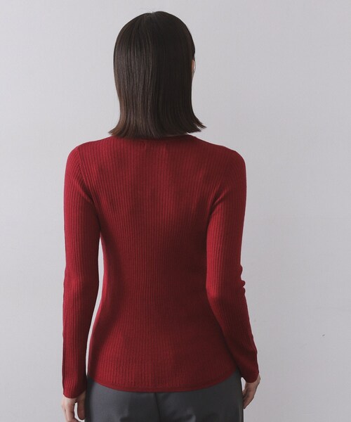 セール】シアーリブニット【洗濯機OK】（ニット/セーター）｜OPAQUE