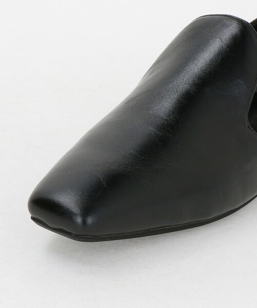 green label relaxing（グリーンレーベルリラクシング）の「スクエアオペラ フラットシューズ 撥水（ドレスシューズ・レディース・ベージュ/ブラック・22.5cm/23cm/23.5cm/24cm/24.5cm/25cm）」の18枚目の写真