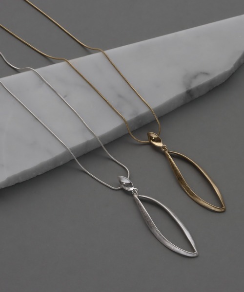 ヴィンテージ風リーフモチーフネックレス（ネックレス）｜abaskdesign