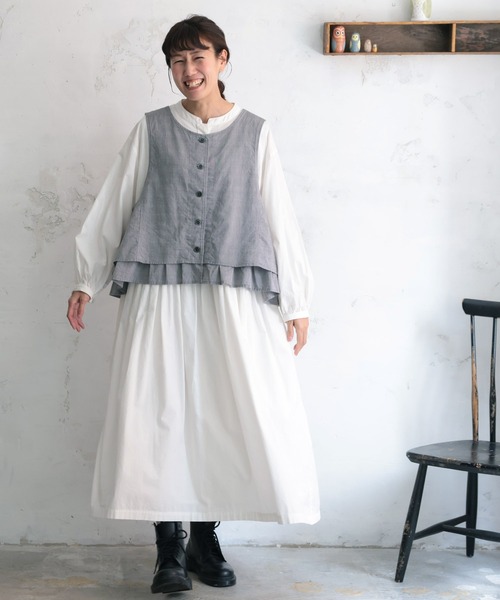 soulberry（ソウルベリー）の「午後三時のベスト（ベスト・レディース・グレー・M/L/LL/3L/4L/5L）」の16枚目の写真