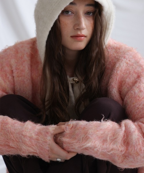 セール】ブラッシュドニットカーディガン（カーディガン/ボレロ）｜Bab