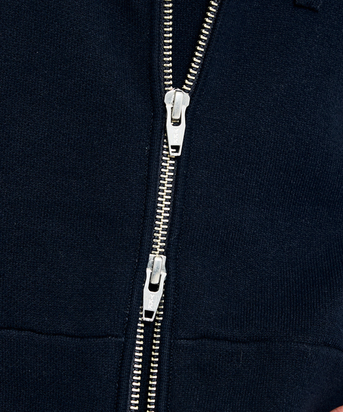 ABAHOUSE（アバハウス）の「【リバーシブルカラー】14Gコットン ニット ZIPパーカー（パーカー・メンズ・ライトグレー/ブラウン/ダークネイビー/グレイッシュベージュ・44/46/48）」の7枚目の写真