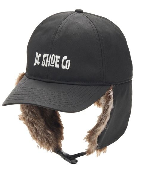DC SHOES（ディーシーシューズ）の「25 WR FLIGHT CAP /DC撥水ロゴワンポイントファーフライトキャップ（帽子）（キャップ・メンズ・ベージュ系その他2/ライトベージュ/ブラック系その他・FREE）」の2枚目の写真
