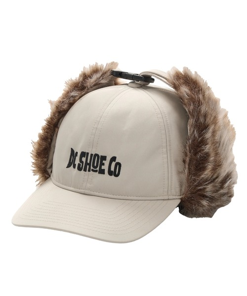 DC SHOES（ディーシーシューズ）の「25 WR FLIGHT CAP /DC撥水ロゴワンポイントファーフライトキャップ（帽子）（キャップ・メンズ・ベージュ系その他2/ライトベージュ/ブラック系その他・FREE）」の9枚目の写真