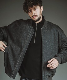 NO ID. | 【NO ID.】Uneven Print Big MA-1 Blouson / アンイーブン プリント ビッグ MA-1 ブルゾン(MA-1)